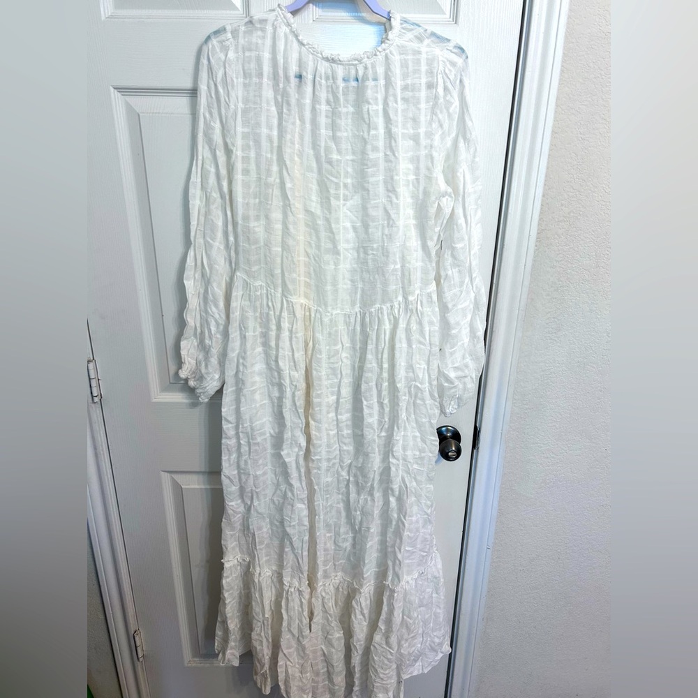 🤍🌸Free People, Edie Dress, Large in White - Picture 4 of 8